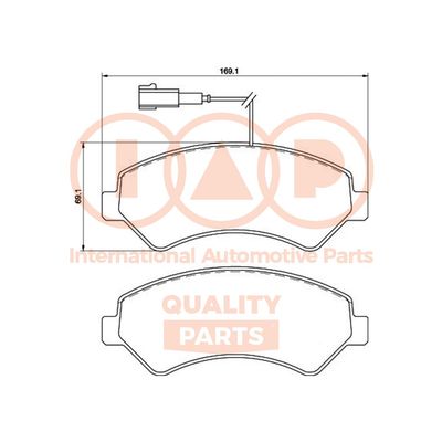 70408032P IAP QUALITY PARTS Комплект тормозных колодок, дисковый тормоз