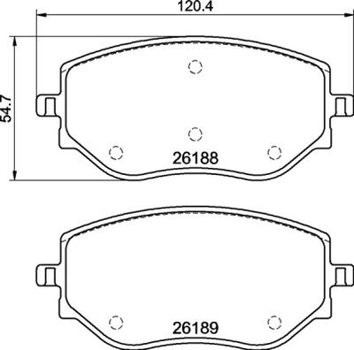 P68073 BREMBO Комплект тормозных колодок, дисковый тормоз