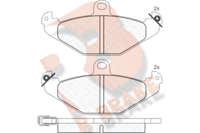 RB0874 R BRAKE Комплект тормозных колодок, дисковый тормоз