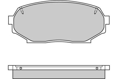 120571 E.T.F. Комплект тормозных колодок, дисковый тормоз