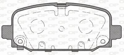 BPA179602 OPEN PARTS Комплект тормозных колодок, дисковый тормоз