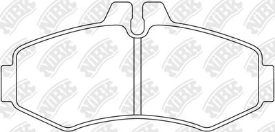 PN0132 NiBK Комплект тормозных колодок, дисковый тормоз