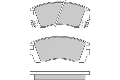 120575 E.T.F. Комплект тормозных колодок, дисковый тормоз