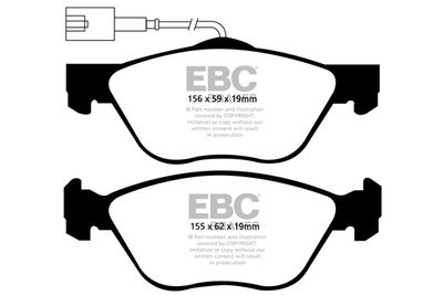 DP41571R EBC Brakes Комплект тормозных колодок, дисковый тормоз