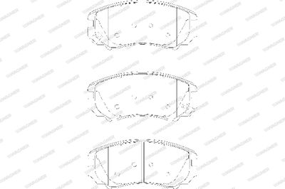 WBP23891A WAGNER Комплект тормозных колодок, дисковый тормоз