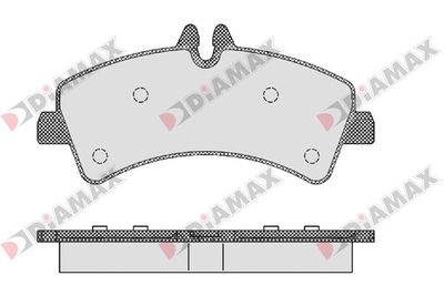 N09169 DIAMAX Комплект тормозных колодок, дисковый тормоз