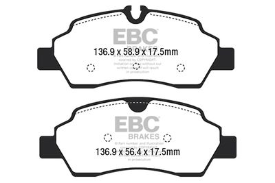 DP42222R EBC Brakes Комплект тормозных колодок, дисковый тормоз