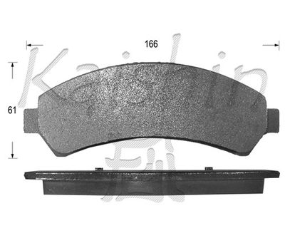 FK10023 KAISHIN Комплект тормозных колодок, дисковый тормоз