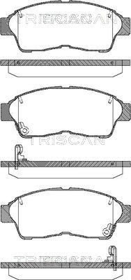 811013157 TRISCAN Комплект тормозных колодок, дисковый тормоз