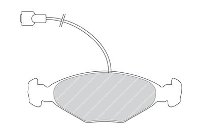 FDB236 FERODO Комплект тормозных колодок, дисковый тормоз