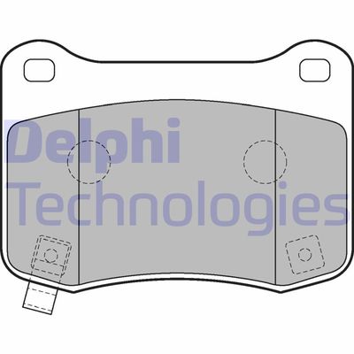 LP2212 DELPHI Комплект тормозных колодок, дисковый тормоз