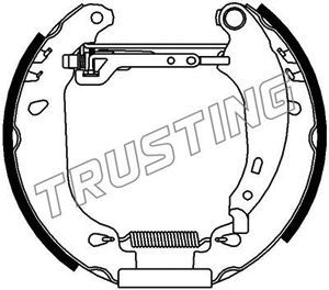 6160 TRUSTING Комплект тормозных колодок