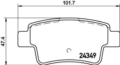 8DB355028461 HELLA PAGID Комплект тормозных колодок, дисковый тормоз