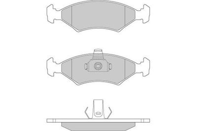 120675 E.T.F. Комплект тормозных колодок, дисковый тормоз