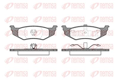 048200 REMSA Комплект тормозных колодок, дисковый тормоз