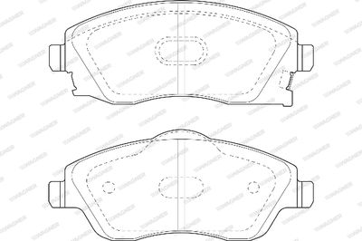 WBP23225A WAGNER Комплект тормозных колодок, дисковый тормоз