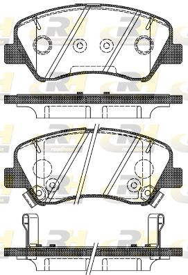 2148802 ROADHOUSE Комплект тормозных колодок, дисковый тормоз