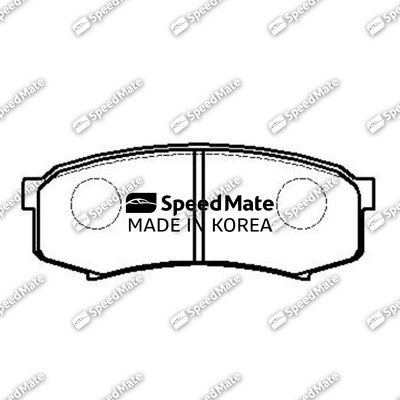 SMBPJ122 SpeedMate Комплект тормозных колодок, дисковый тормоз