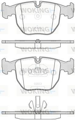 P496320 WOKING Комплект тормозных колодок, дисковый тормоз