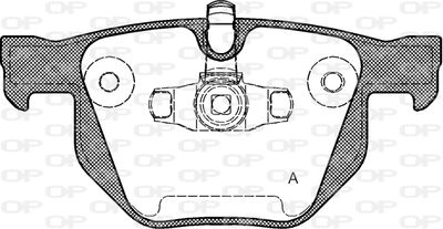 BPA038170 OPEN PARTS Комплект тормозных колодок, дисковый тормоз