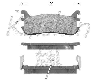 FK3094 KAISHIN Комплект тормозных колодок, дисковый тормоз
