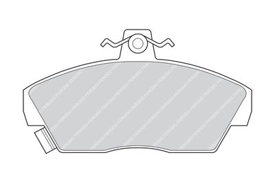 FDB608 FERODO Комплект тормозных колодок, дисковый тормоз