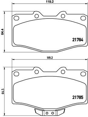 P83095 BREMBO Комплект тормозных колодок, дисковый тормоз