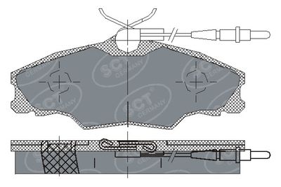 SP228PR SCT - MANNOL Комплект тормозных колодок, дисковый тормоз