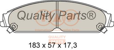 70402072 IAP QUALITY PARTS Комплект тормозных колодок, дисковый тормоз