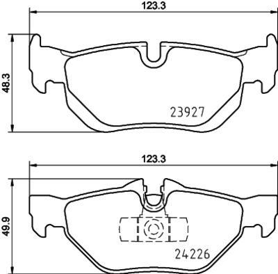 8DB355031781 HELLA Комплект тормозных колодок, дисковый тормоз