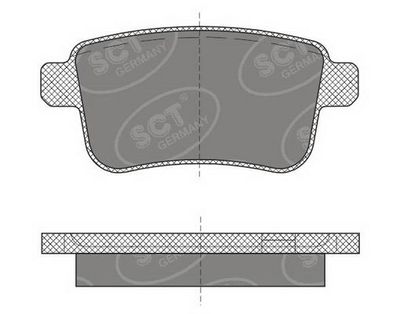 SP491PR SCT - MANNOL Комплект тормозных колодок, дисковый тормоз