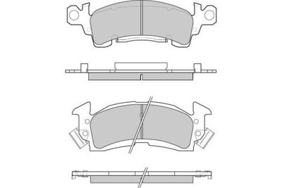 120781 E.T.F. Комплект тормозных колодок, дисковый тормоз