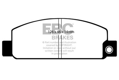 DP318 EBC Brakes Комплект тормозных колодок, дисковый тормоз