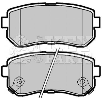 KBP2104 KEY PARTS Комплект тормозных колодок, дисковый тормоз