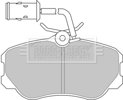 BBP1141 BORG & BECK Комплект тормозных колодок, дисковый тормоз