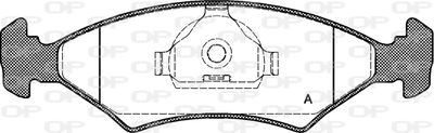 BPA011920 OPEN PARTS Комплект тормозных колодок, дисковый тормоз