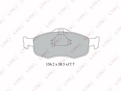 BD3011 LYNXauto Комплект тормозных колодок, дисковый тормоз