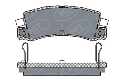 SP106PR SCT - MANNOL Комплект тормозных колодок, дисковый тормоз