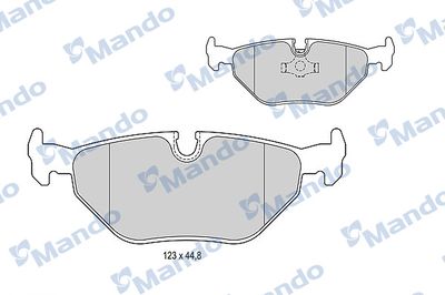 MBF015399 MANDO Комплект тормозных колодок, дисковый тормоз