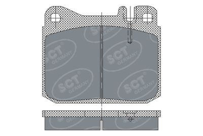 SP130PR SCT - MANNOL Комплект тормозных колодок, дисковый тормоз