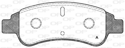 BPA084030 OPEN PARTS Комплект тормозных колодок, дисковый тормоз