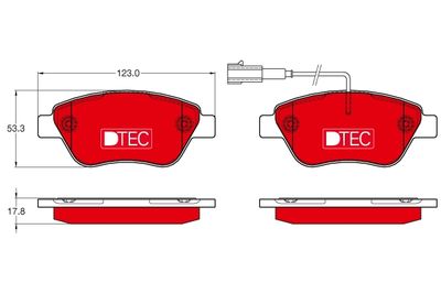 GDB1654DTE TRW Комплект тормозных колодок, дисковый тормоз