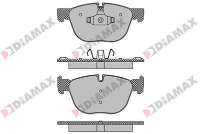 N09466 DIAMAX Комплект тормозных колодок, дисковый тормоз