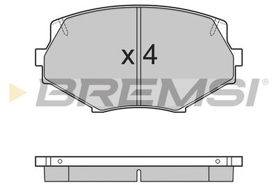 BP2760 BREMSI Комплект тормозных колодок, дисковый тормоз