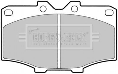 BBP1278 BORG & BECK Комплект тормозных колодок, дисковый тормоз