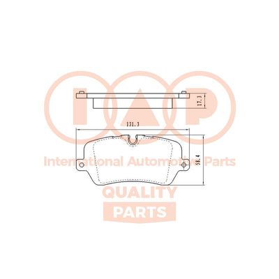 70414083 IAP QUALITY PARTS Комплект тормозных колодок, дисковый тормоз