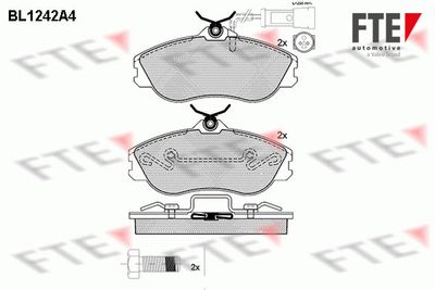 BL1242A4 FTE Комплект тормозных колодок, дисковый тормоз