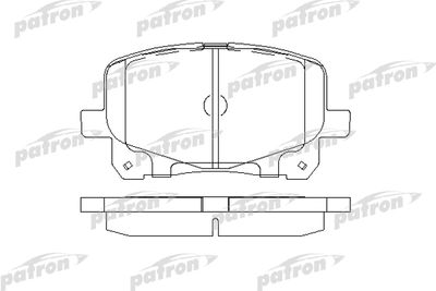 PBP1752 PATRON Комплект тормозных колодок, дисковый тормоз