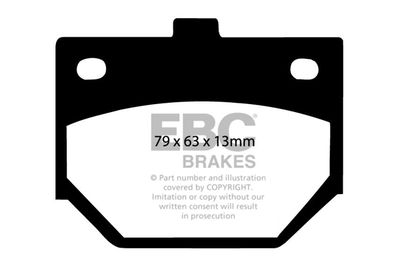 DP329 EBC Brakes Комплект тормозных колодок, дисковый тормоз