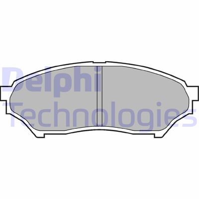 LP1448 DELPHI Комплект тормозных колодок, дисковый тормоз